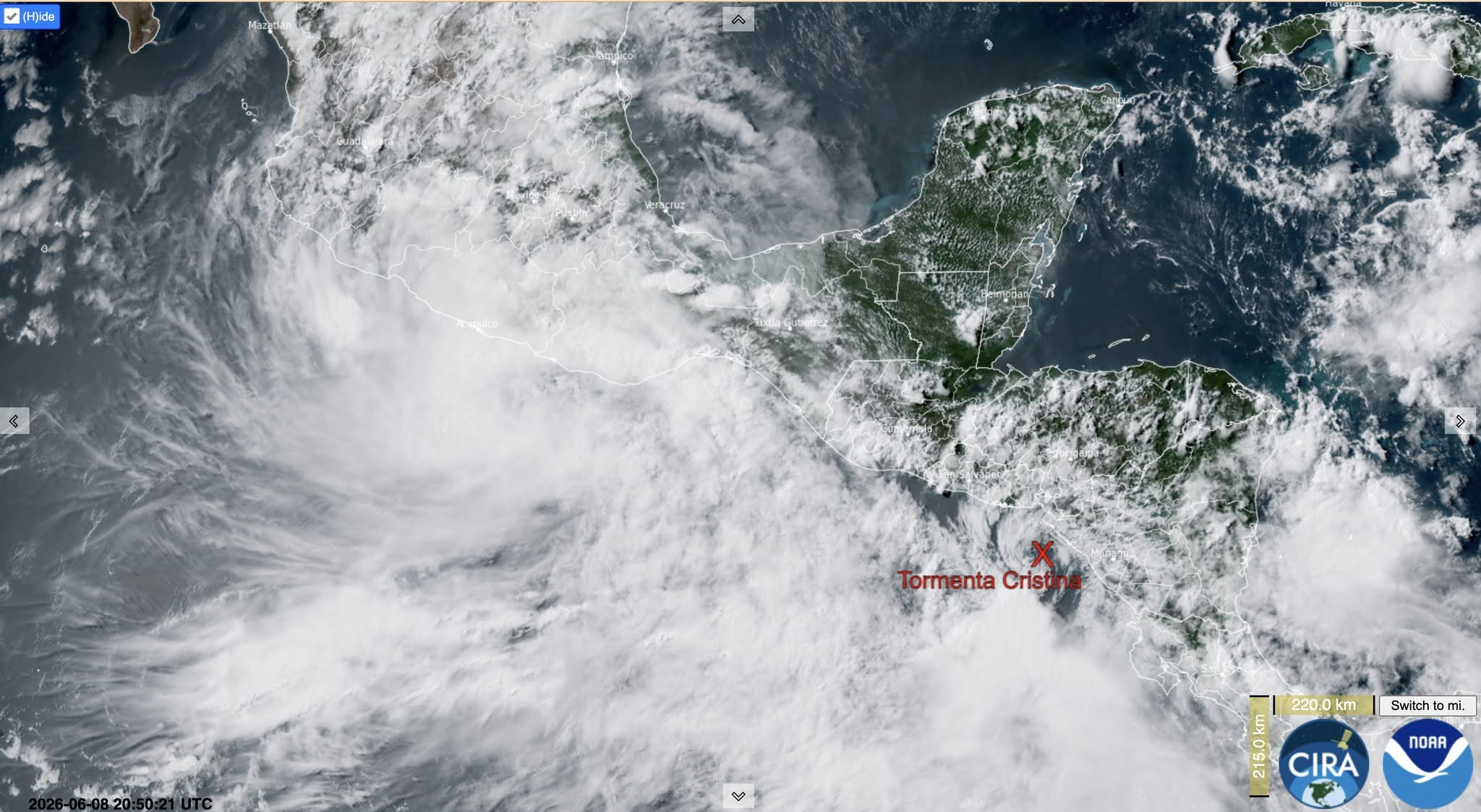 🔺Aviso 3:🌀Tormenta tropical Cristina